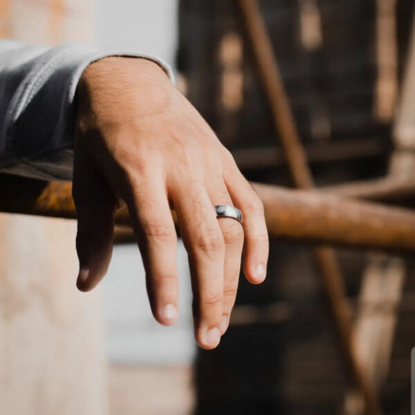 Classic silver ring or band