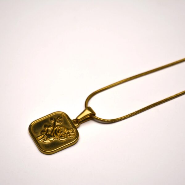 Crafted Rose Pendant (Gold)