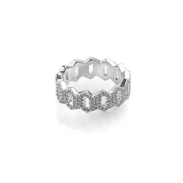 Iced infinity ring