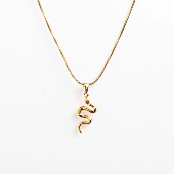snake pendant gold