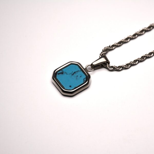 Onyx turquoise pendant