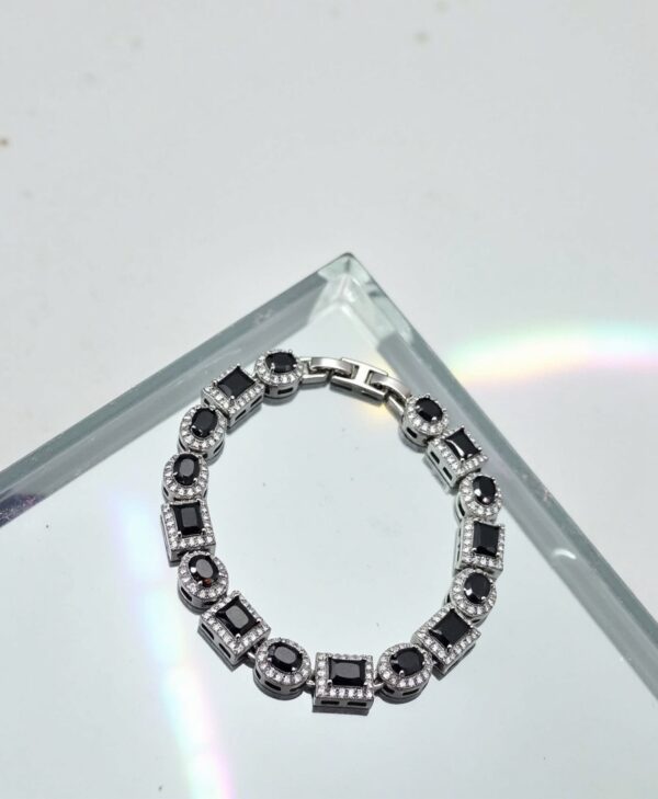 Black gemstone bracelet